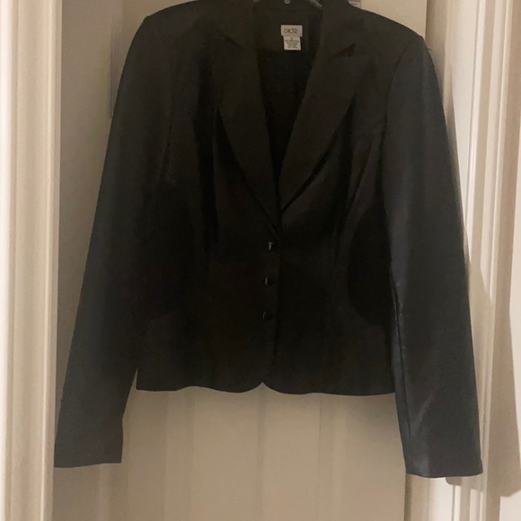 Cache Black Leather Jacket - Picture 1 of 5